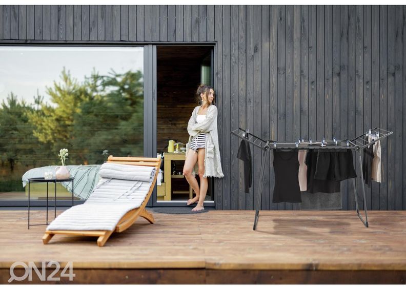 Pyykinkuivausteline Leifheit Pegasus 150 Black Diamond kuvasuurennos