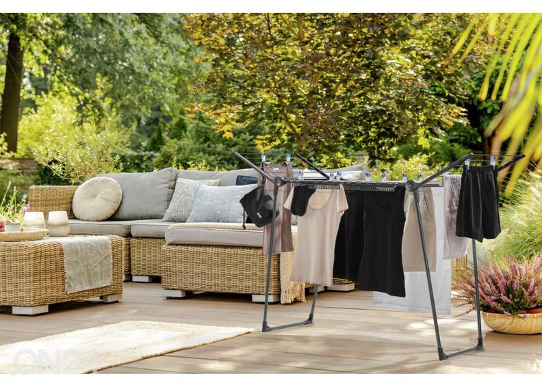 Pyykinkuivausteline Leifheit Pegasus 150 Black Diamond kuvasuurennos