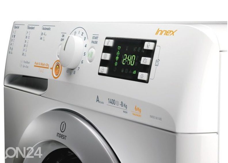 Pyykinpesukone kuivausrummulla Indesit kuvasuurennos
