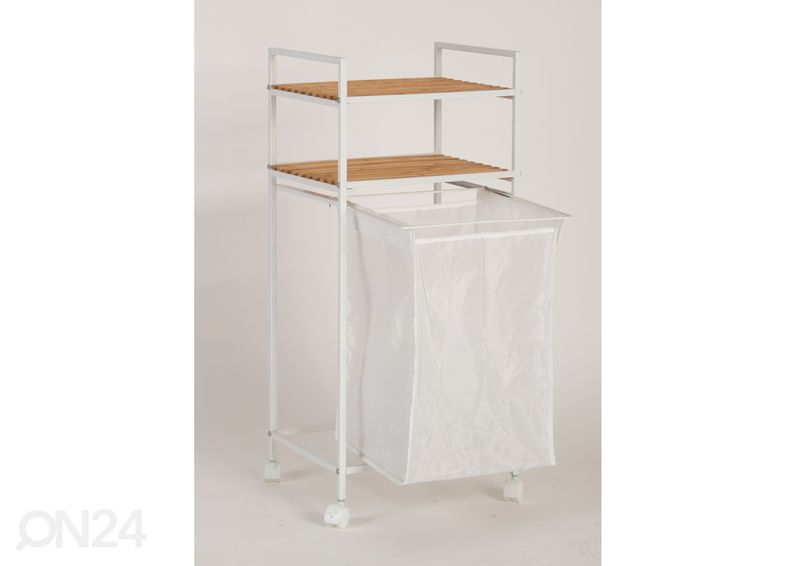 Pyykkikori hyllyköllä kuvasuurennos