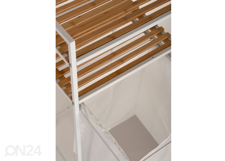 Pyykkikori hyllyköllä kuvasuurennos