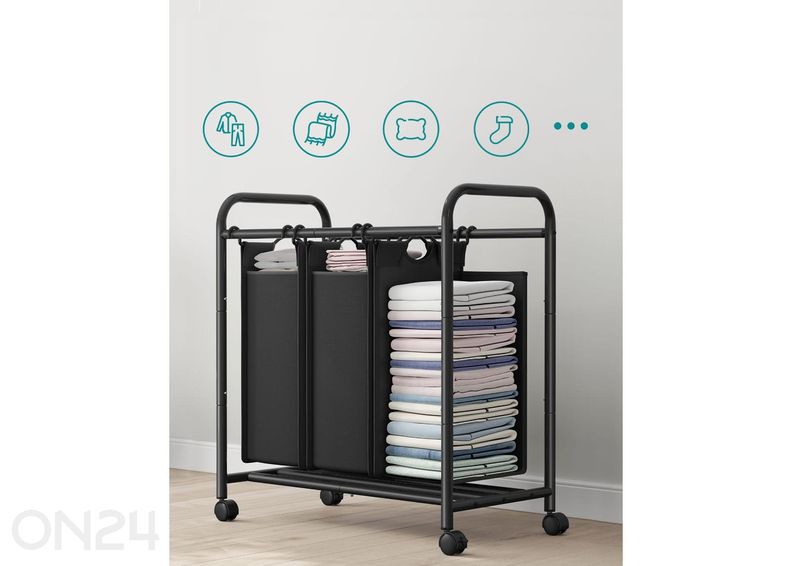 Pyykkikorit hyllytasolla 3 kpl kuvasuurennos