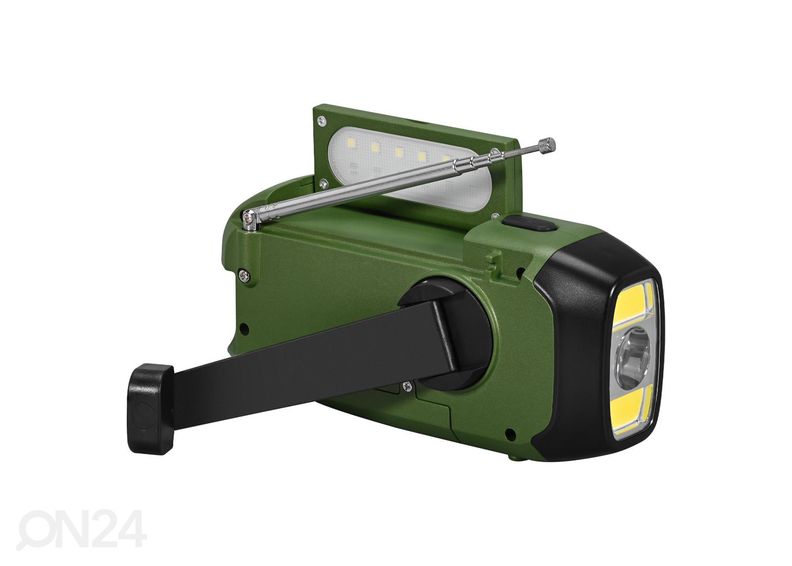 Radio aurinkokennolla ja dynamolla Sencor SRD1000SCLGR kuvasuurennos