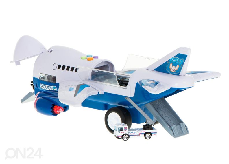 rahtikone + 6 poliisiautoa kuvasuurennos