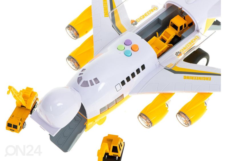 Rahtikone + 6 rakennuskonetta kuvasuurennos