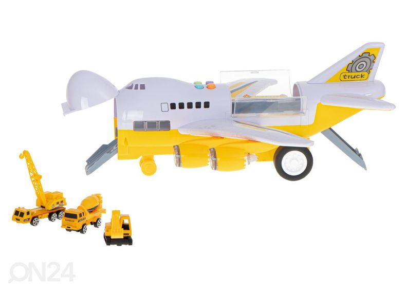 Rahtikone + 6 rakennuskonetta kuvasuurennos