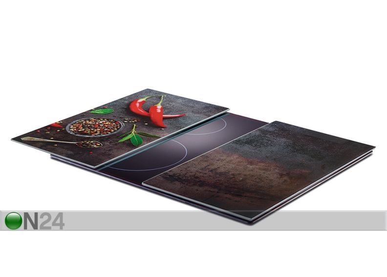 Räiskesuoja/liesisuoja Chilli 52x30 cm 2 kpl kuvasuurennos