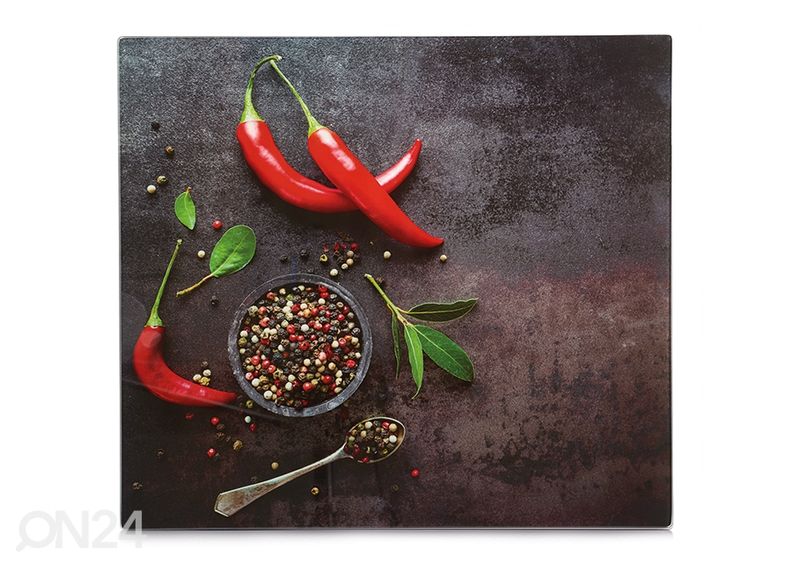 Räiskesuoja/liesisuoja CHILLI 56x50 cm kuvasuurennos