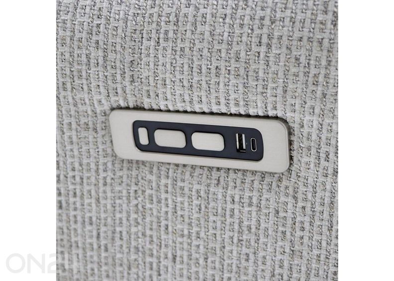 Recliner 2-paikkainen sohva Eleganz 2, vaaleanharmaa kuvasuurennos