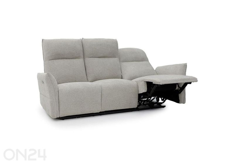 Recliner 3-paikkainen sohva Eleganz 3, vaaleanharmaa kuvasuurennos
