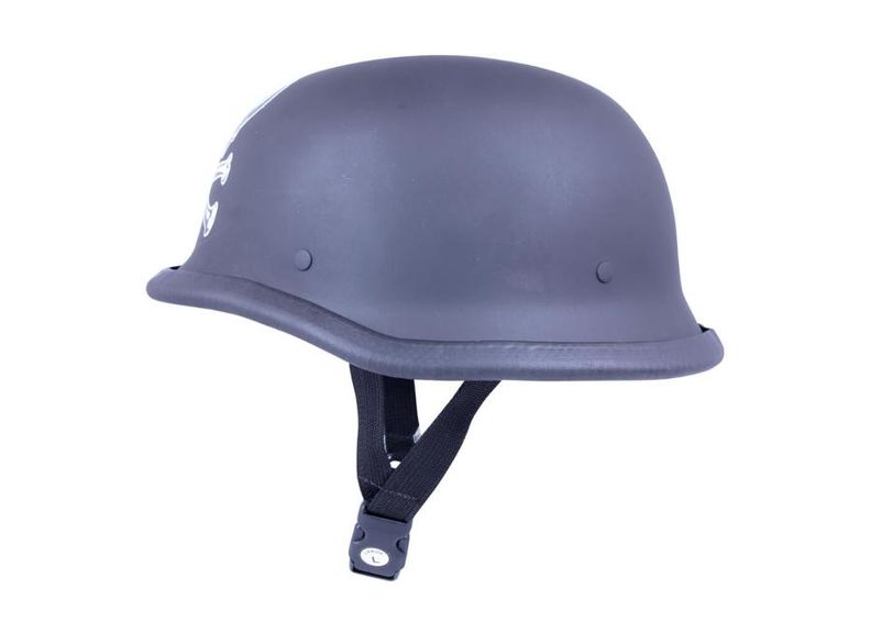 Retro moottoripyöräkypärä Sodager Dead Head kuvasuurennos