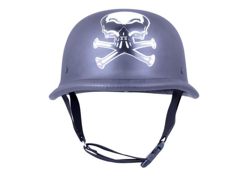 Retro moottoripyöräkypärä Sodager Dead Head kuvasuurennos