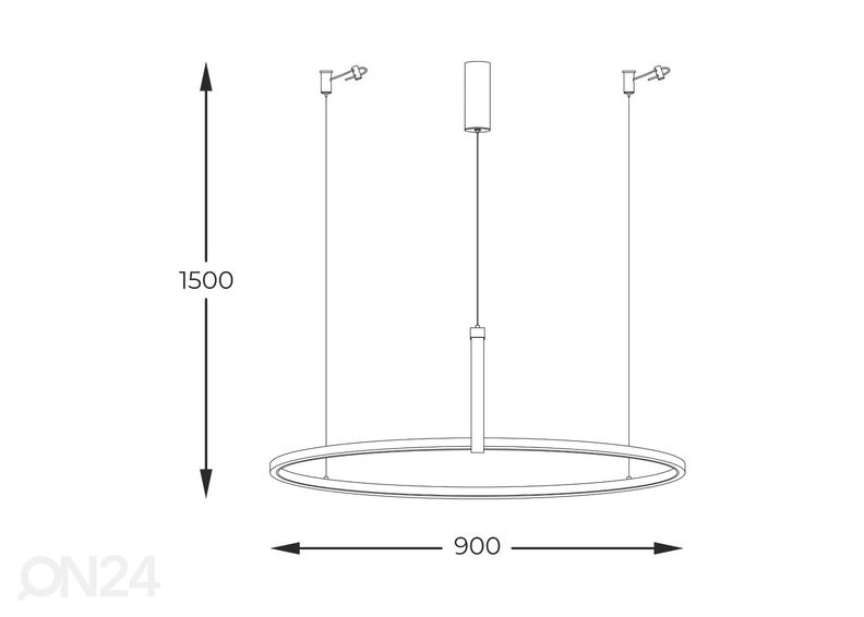 Riippuvalaisin Claud Ø 90 cm kuvasuurennos