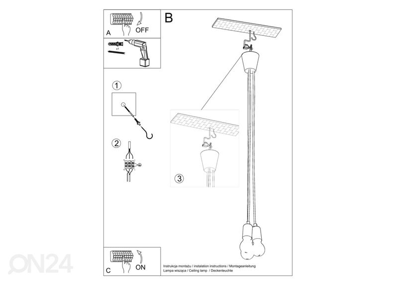 Riippuvalaisin Diego 3 kuvasuurennos