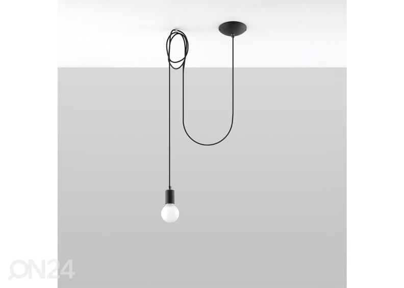 Riippuvalaisin Edison 1, musta kuvasuurennos