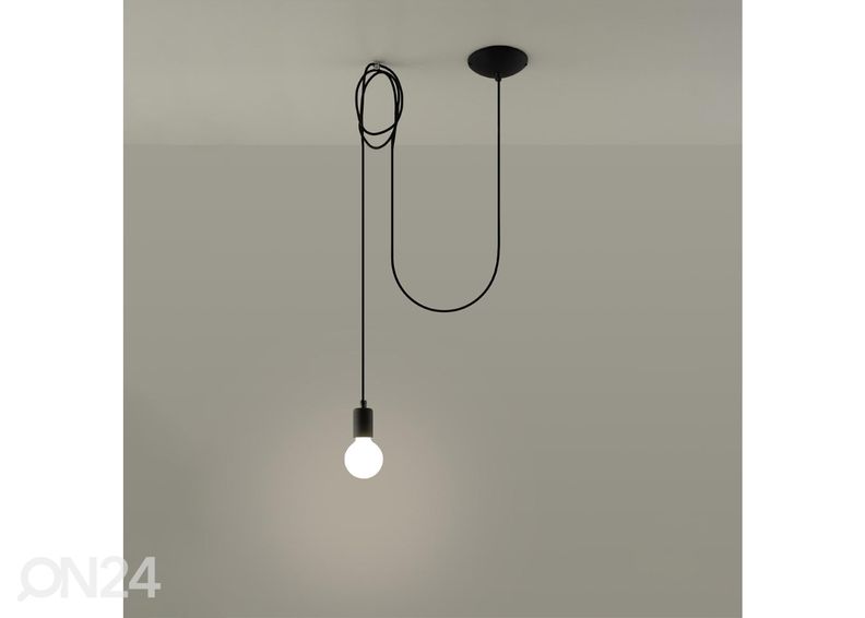 Riippuvalaisin Edison 1, musta kuvasuurennos