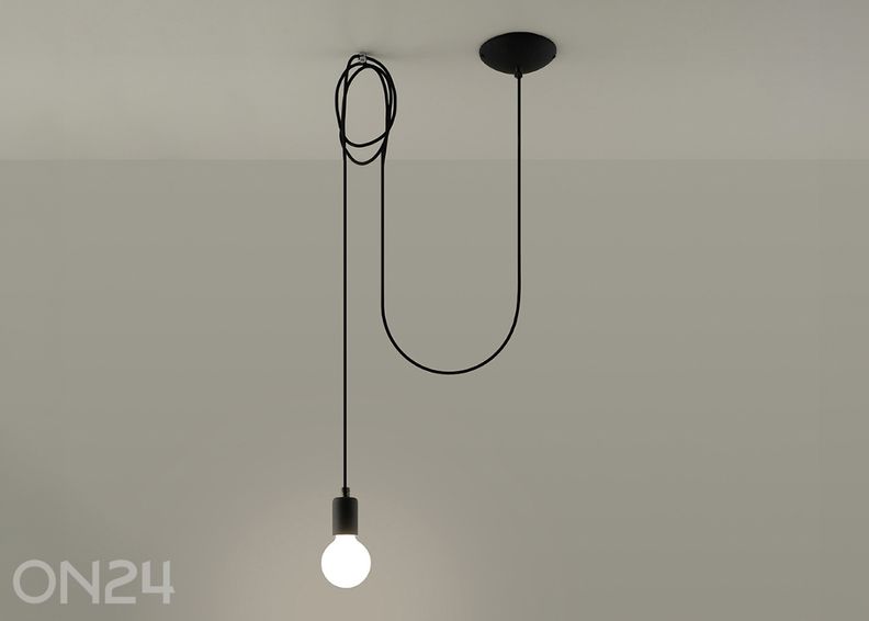 Riippuvalaisin Edison 1, musta kuvasuurennos