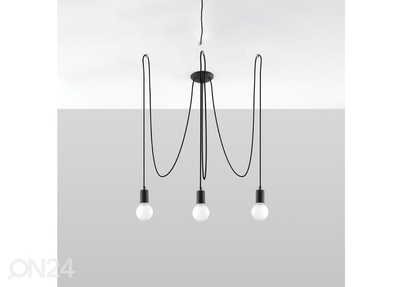 Riippuvalaisin Edison 3, musta kuvasuurennos