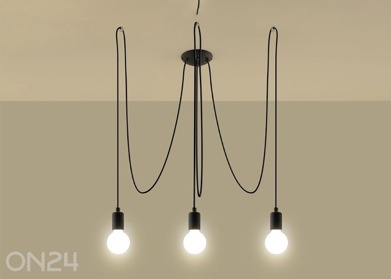 Riippuvalaisin Edison 3, musta kuvasuurennos