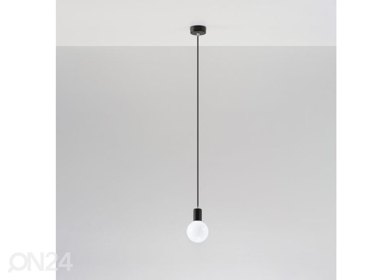 Riippuvalaisin Edison, musta kuvasuurennos