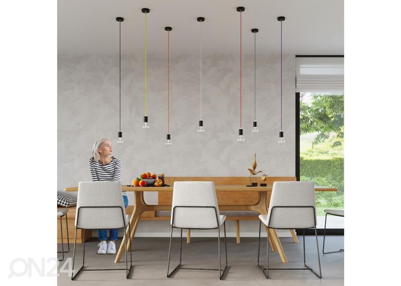 Riippuvalaisin Edison, musta kuvasuurennos