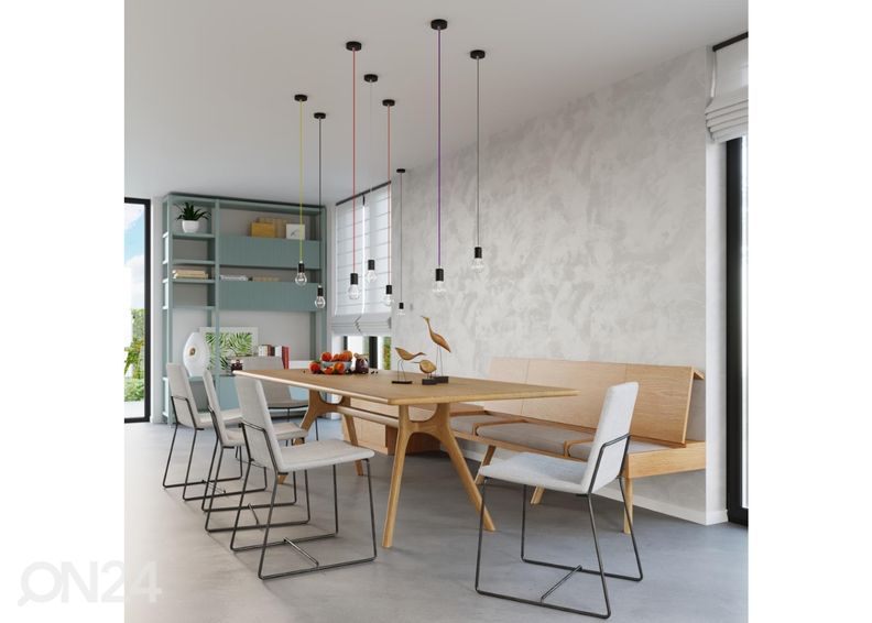 Riippuvalaisin Edison, musta kuvasuurennos