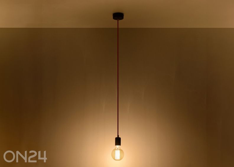 Riippuvalaisin Edison, musta kuvasuurennos