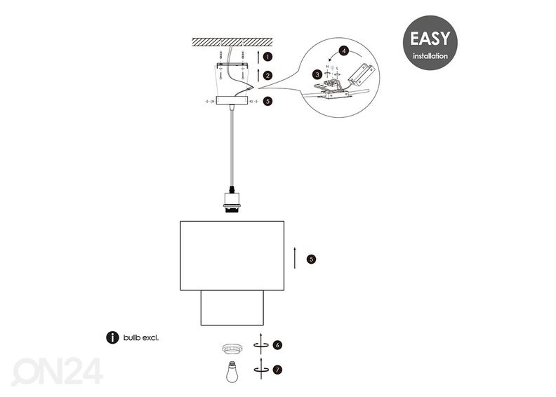 Riippuvalaisin Linnen kuvasuurennos