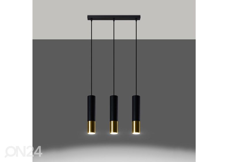 Riippuvalaisin Loopez 3L, musta/kullanvärinen kuvasuurennos