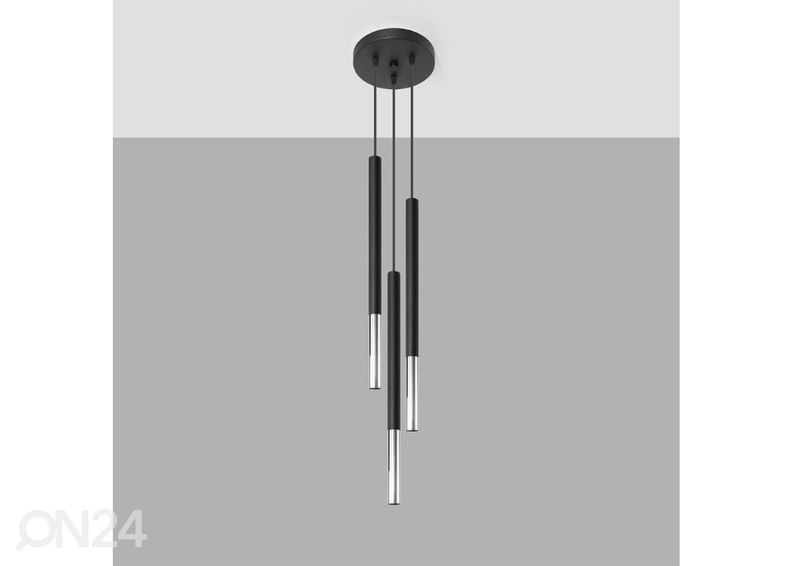 Riippuvalaisin Mozaica 3P, musta/kromi kuvasuurennos