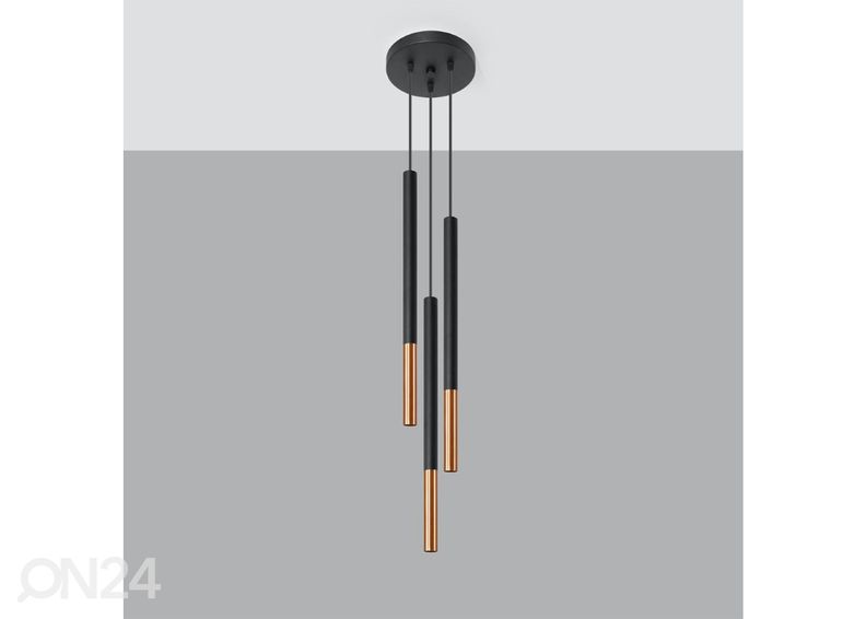 Riippuvalaisin Mozaica 3P, musta/kupari kuvasuurennos