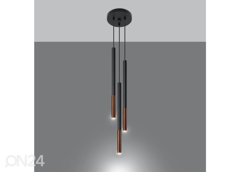 Riippuvalaisin Mozaica 3P, musta/kupari kuvasuurennos