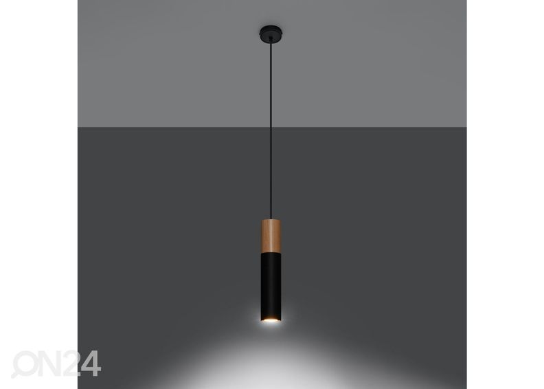 Riippuvalaisin Pablo, musta kuvasuurennos