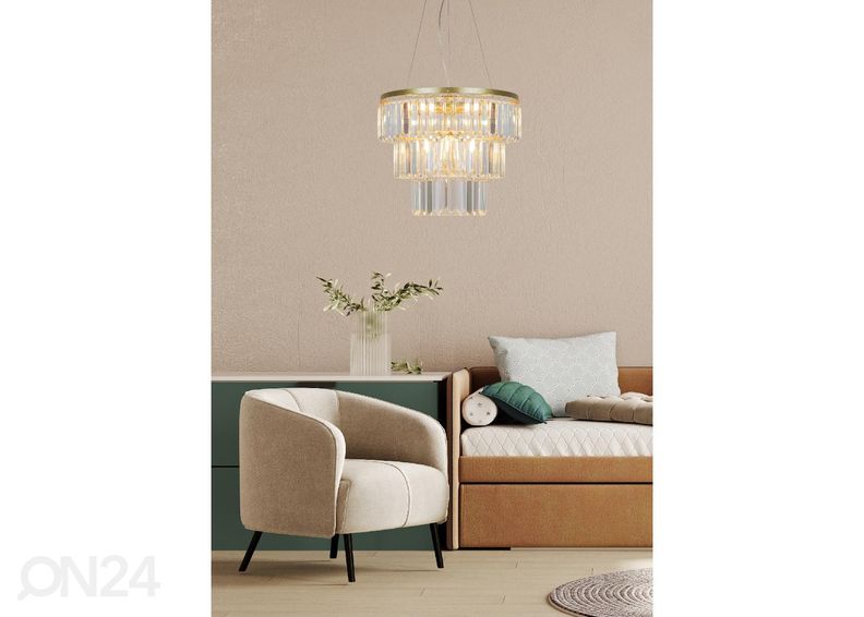 Riippuvalaisin Tifanny Gold Ø 40 cm kuvasuurennos