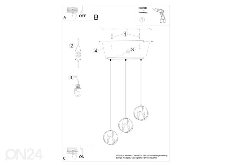 Riippuvalaisin Tulos 3L valkoinen kuvasuurennos