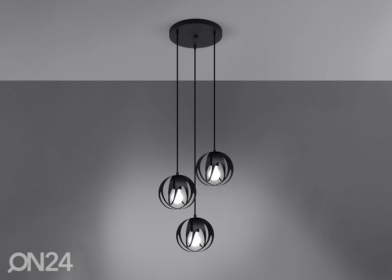 Riippuvalaisin Tulos 3P, musta kuvasuurennos