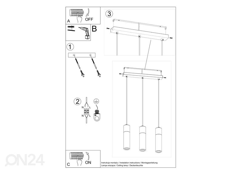 Riippuvalaisin Zane 3, harmaa kuvasuurennos