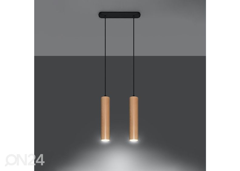 Rippuvalaisin Lino 2, puu kuvasuurennos