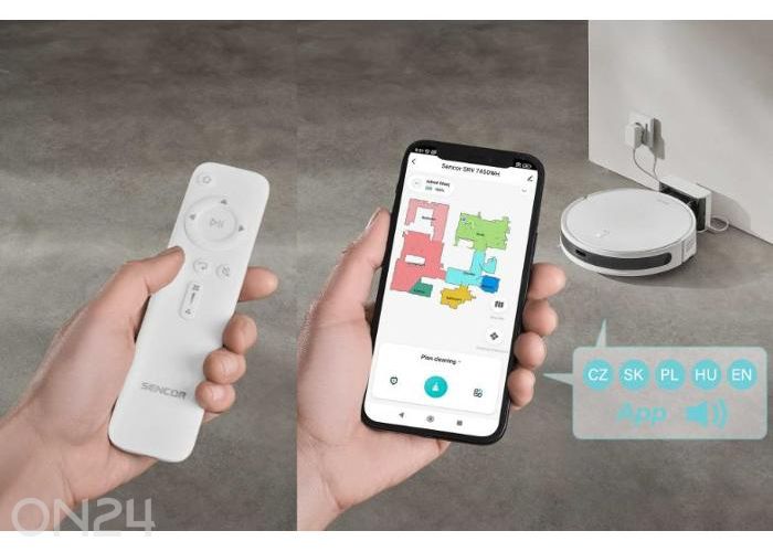 Robotti-imuri Sencor SRV7450WH kuvasuurennos