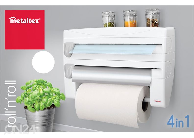 Rullateline foliolle, muovikelmulle ja talouspaperille kuvasuurennos