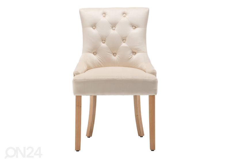 Ruokapöydän tuolit 2 kpl, kermanvalkoinen kuvasuurennos