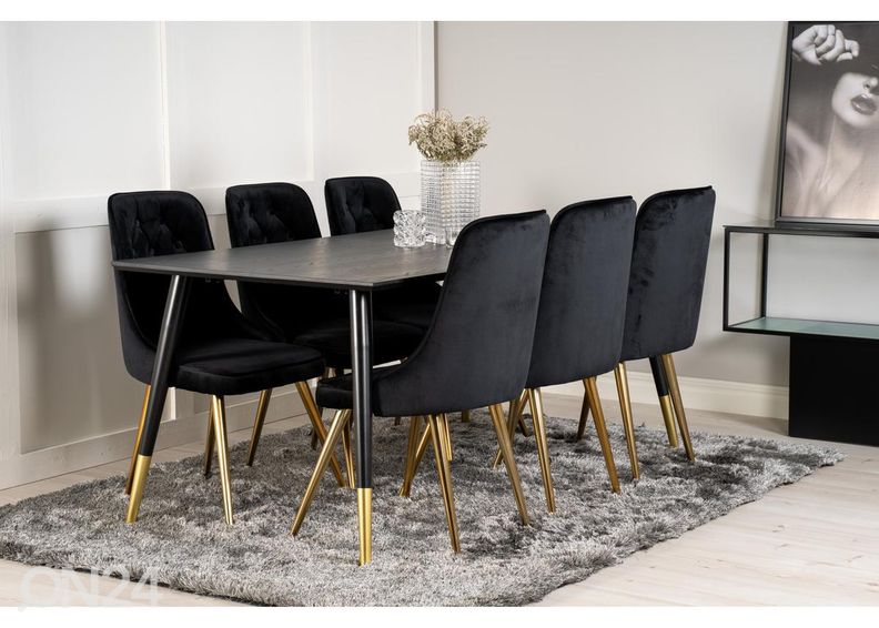 Ruokapöydän tuolit Velvet Deluxe, 2 kpl kuvasuurennos