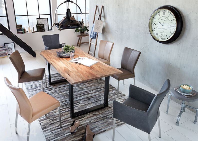 Ruokapöytä 100x200 cm, luonnonvärinen kuvasuurennos