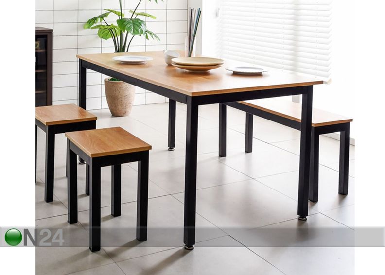 Ruokapöytä 120x60 cm kuvasuurennos