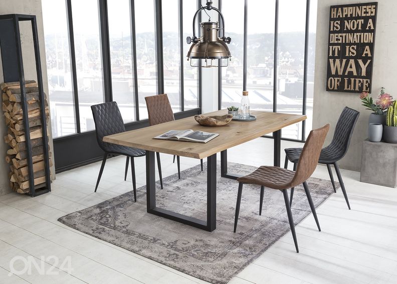 Ruokapöytä 80x120 cm, luonnonvärinen kuvasuurennos