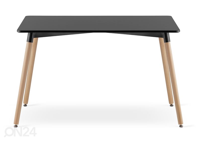 Ruokapöytä Adria 80x120 cm, musta kuvasuurennos