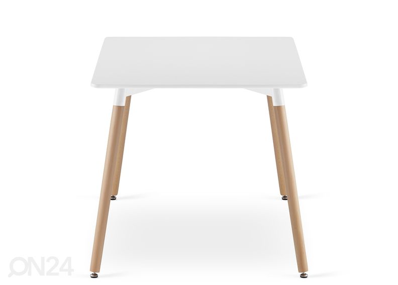 Ruokapöytä Adria 80x120 cm, valkoinen kuvasuurennos