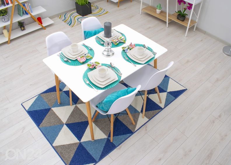 Ruokapöytä Adria 80x120 cm, valkoinen kuvasuurennos