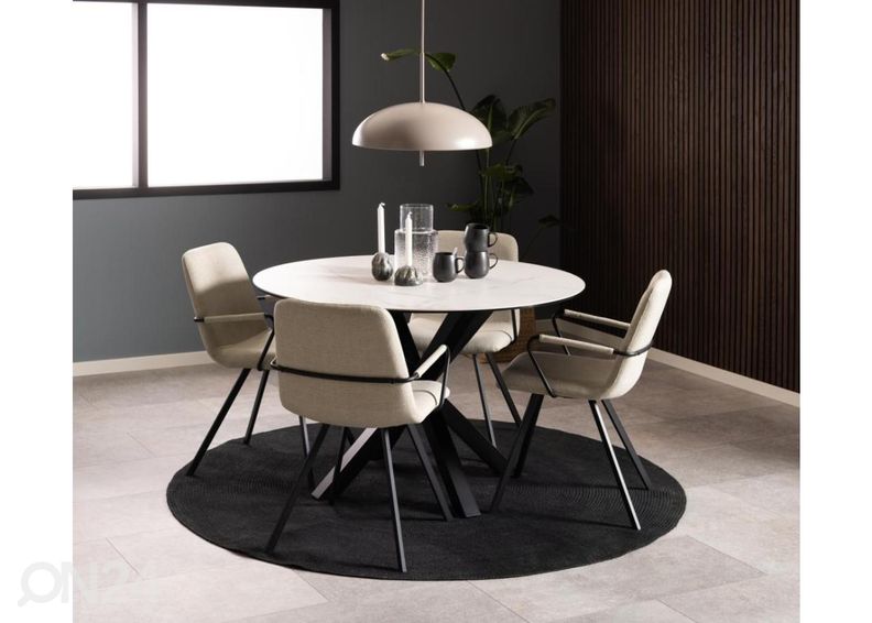 Ruokapöytä Beira Ø 119 cm kuvasuurennos