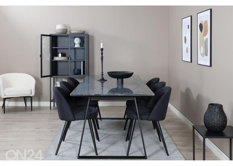 Ruokapöytä Estelle 200x90 cm kuvasuurennos